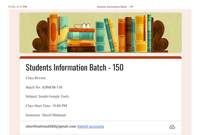 create google forms for surveys, quizzes, and registration